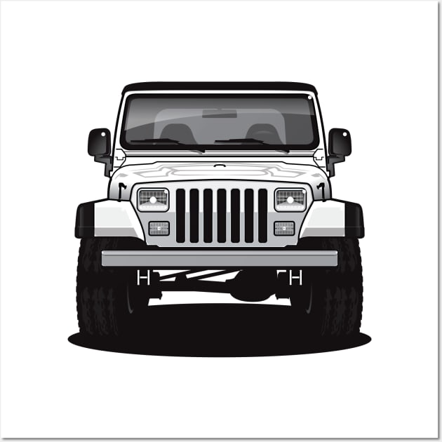 1986 - 1995 YJ Black and white Wall Art by RBDesigns